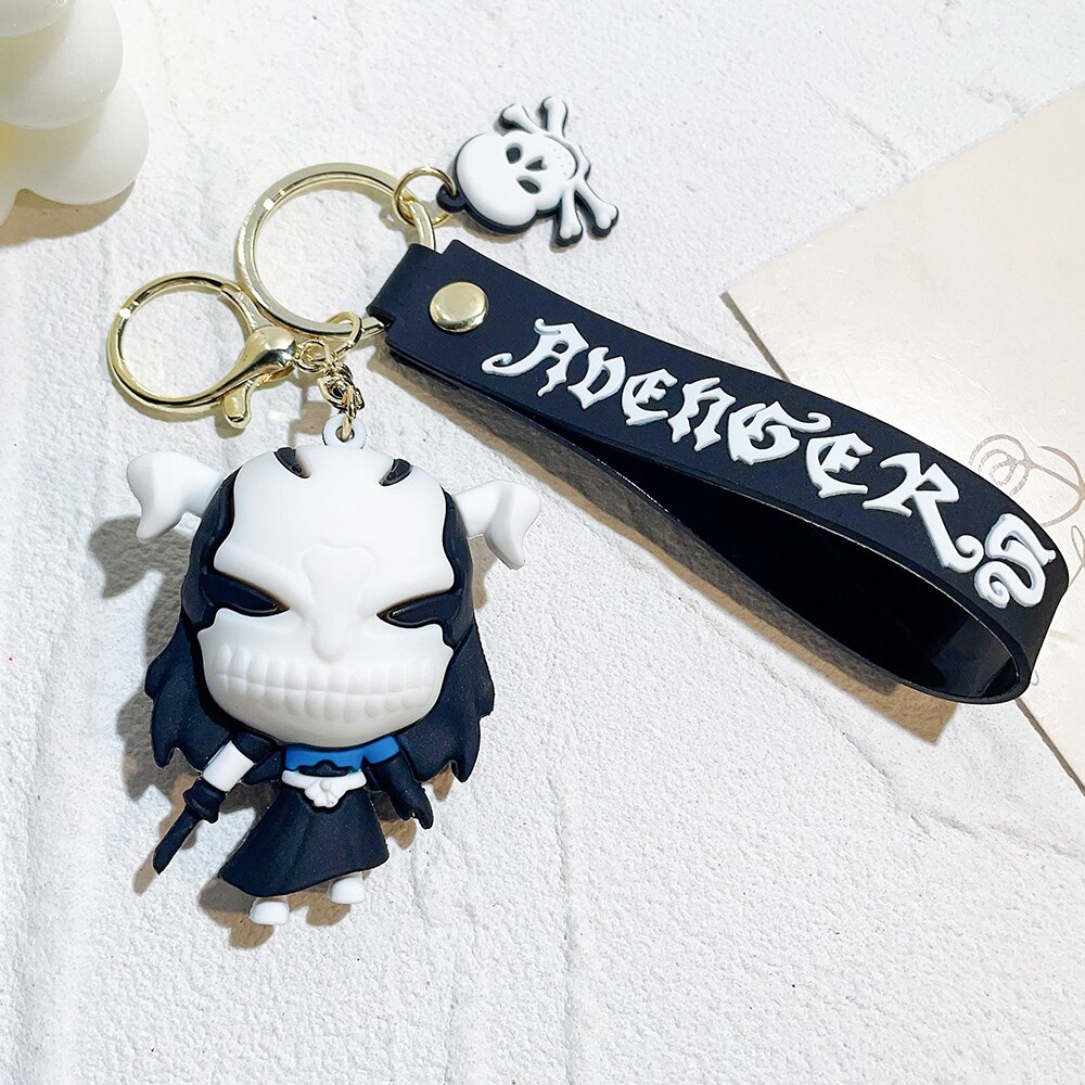 Japan Anime BLEACH Figure Kurosaki Ichigo PVC Model Keychain Backpack Ornament Keyrings Car Pendant Key Holder 8 - Bleach Store